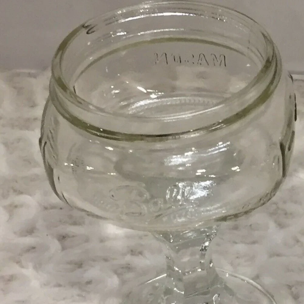 BALL MASON JAR WINE GLASS GOBLET STEM REDNECK WINE